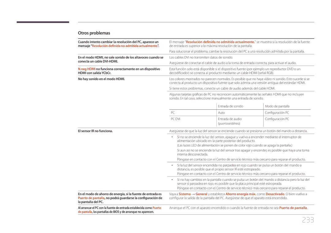 Samsung LH75MECPLGC/EN manual 233 