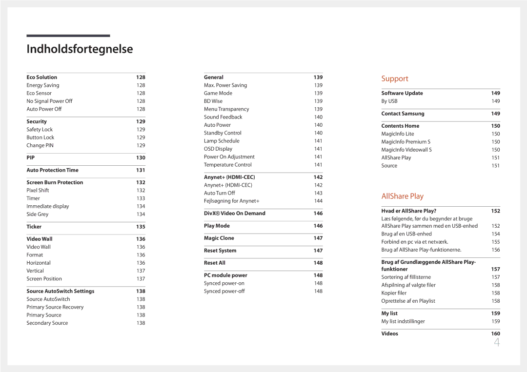 Samsung LH75MECPLGC/EN manual Support 