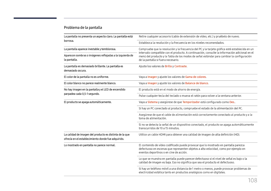 Samsung LH75OHFPLBC/EN manual 108 