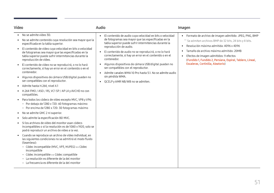 Samsung LH75OHFPLBC/EN manual Vídeo Audio, Imagen 