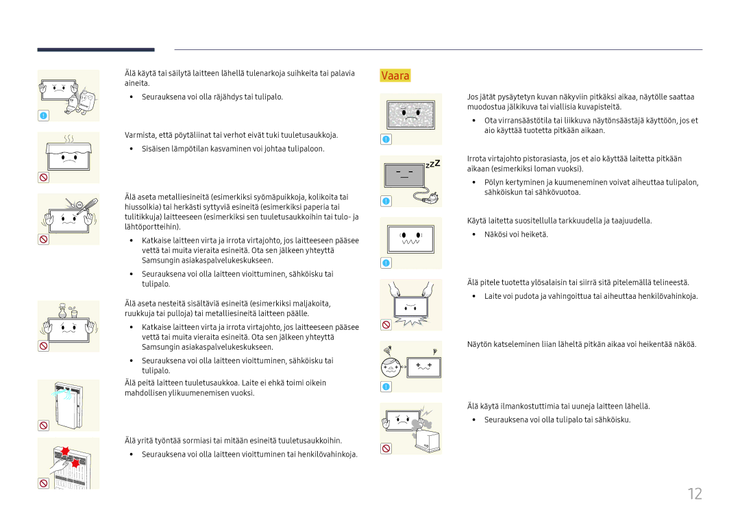 Samsung LH75OHFPLBC/EN manual Lähtöportteihin 