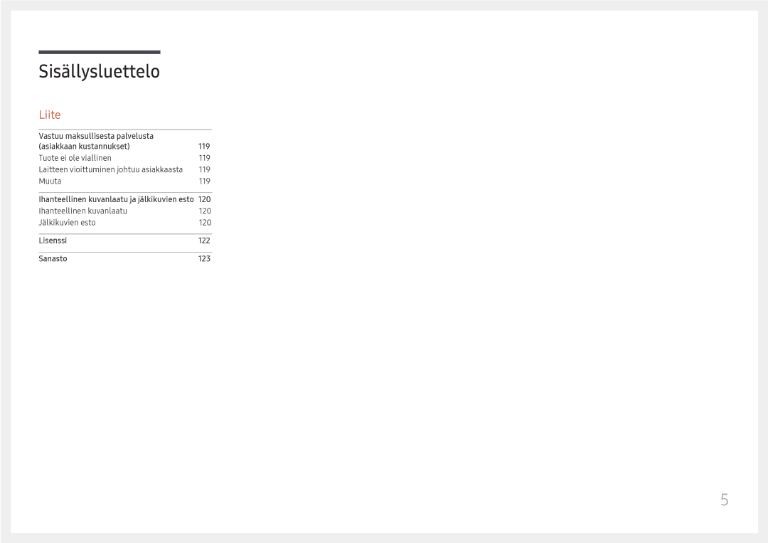 Samsung LH75OHFPLBC/EN manual Liite 