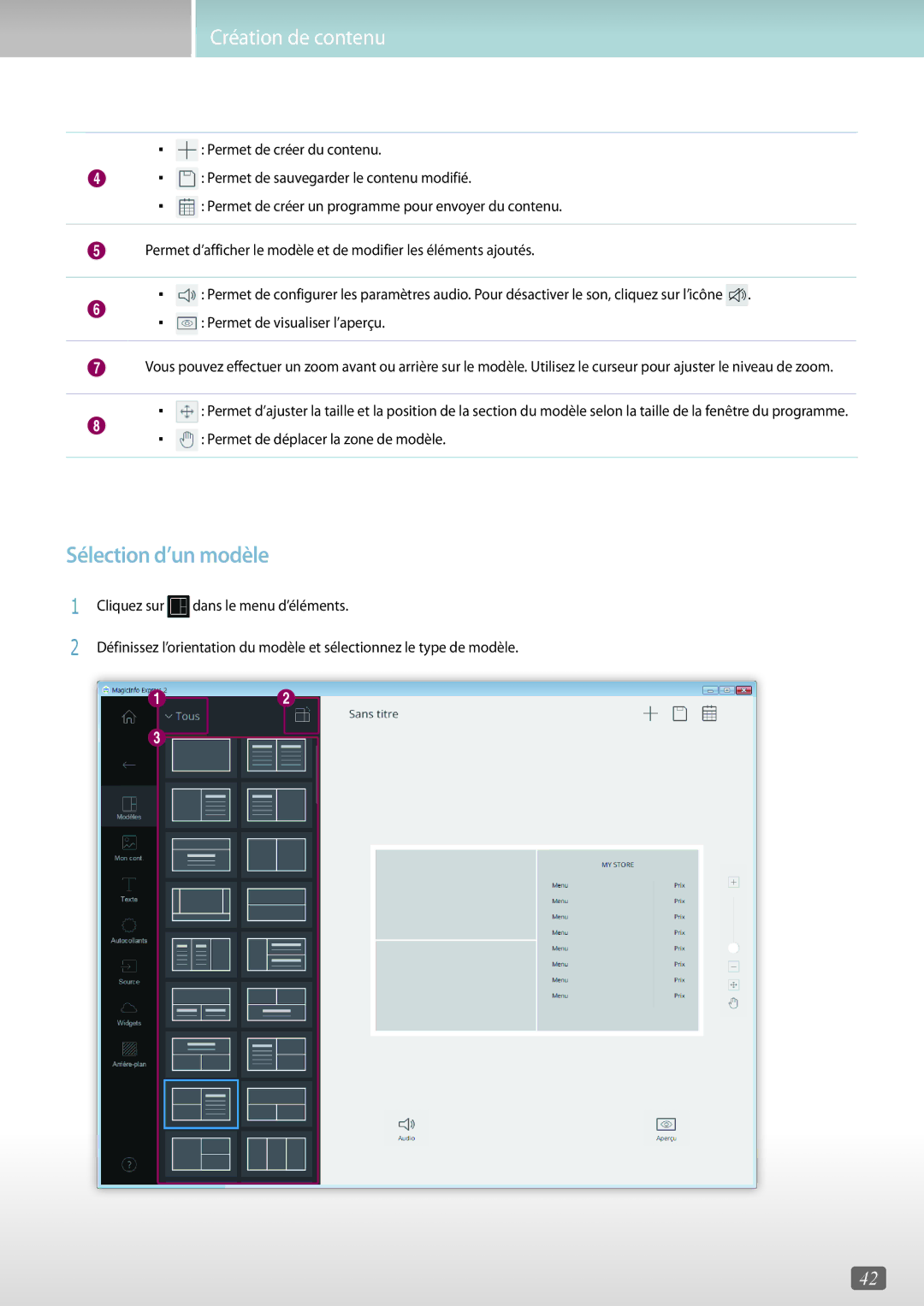 Samsung LH55PMFPBGC/EN, LH75QBHRTBC/EN, LH65QBHRTBC/EN, LH65QBHPLGC/EN, LH75QBHPLGC/EN, LH49DBJPLGC/EN Sélection d’un modèle 