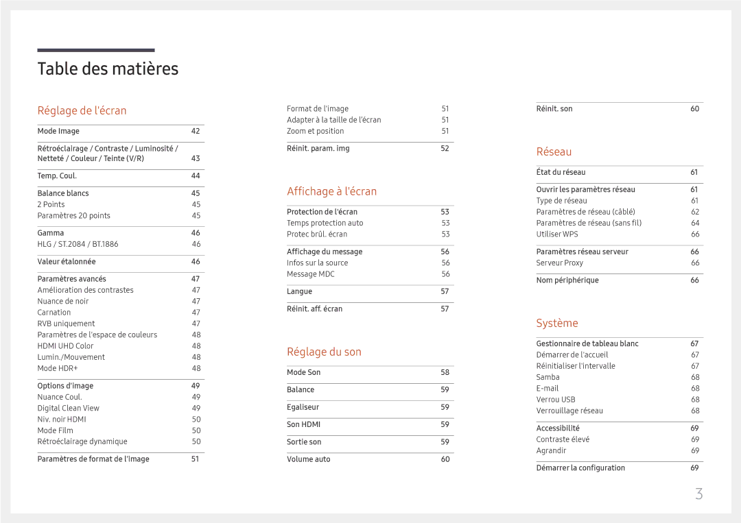 Samsung LH65QBHRTBC/EN, LH75QBHRTBC/EN manual Réglage du son 