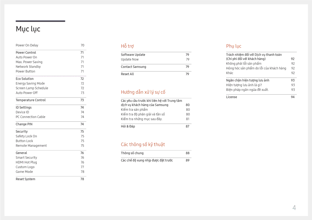 Samsung LH75QBHRTBC/XV manual Hô trợ 