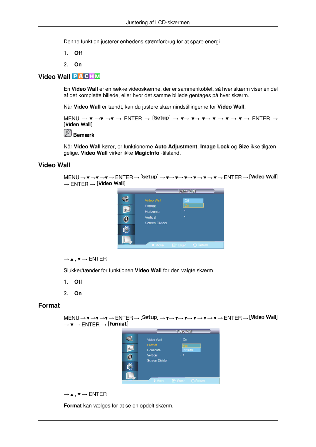 Samsung LH82BVTLBF/EN, LH82BVSLBF/EN manual Video Wall, Format 