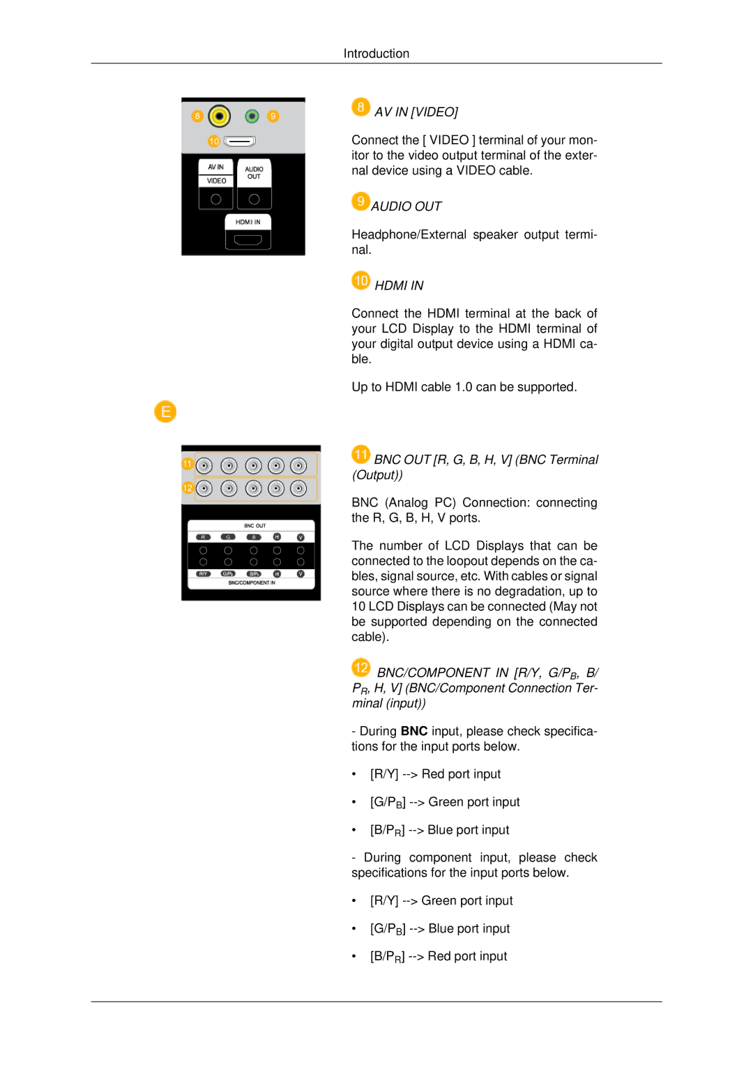 Samsung LH82BVTLBF/EN, LH82BVTMBF/EN, LH82BVSLBF/EN, LH82BVTLBF/XJ, LH82BVSLBF/XJ, LH82BVSLBF/XY, LH82BVTMBF/XY manual Audio OUT 