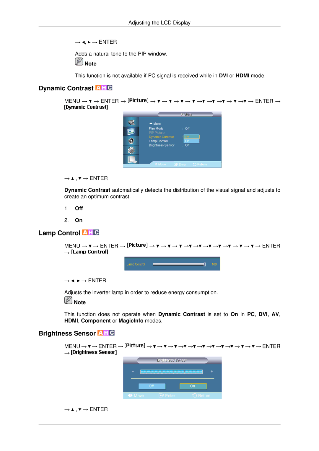 Samsung LH82BVTMBF/EN, LH82BVTLBF/EN, LH82BVSLBF/EN manual Menu → → Enter → → → → → → → → → → → → → Enter → → , → Enter 