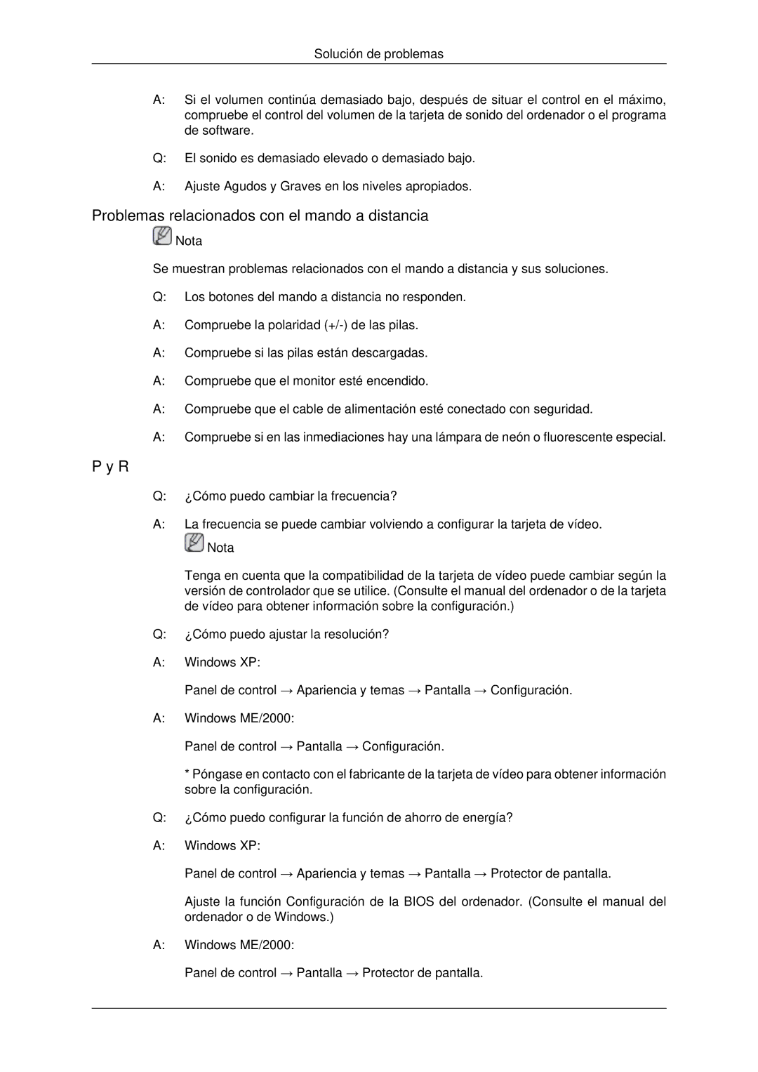 Samsung LH70CSBPLBC/EN, LH82CSBPLBC/EN manual Problemas relacionados con el mando a distancia 