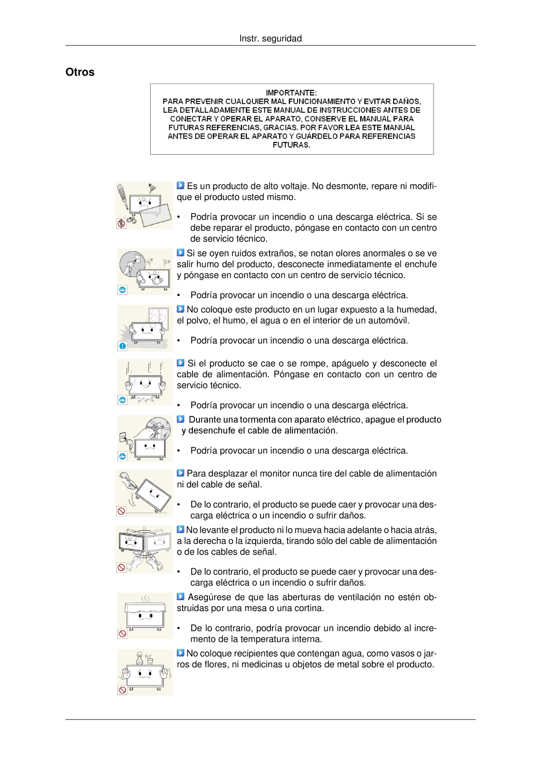 Samsung LH82CSBPLBC/EN, LH70CSBPLBC/EN manual Otros 