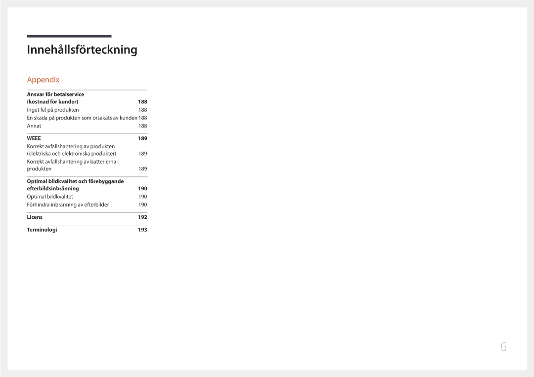 Samsung LH75DMERTBC/EN, LH82DMERTBC/EN, LH65DMERTBC/EN, LH82DMEMTBC/EN manual Appendix 