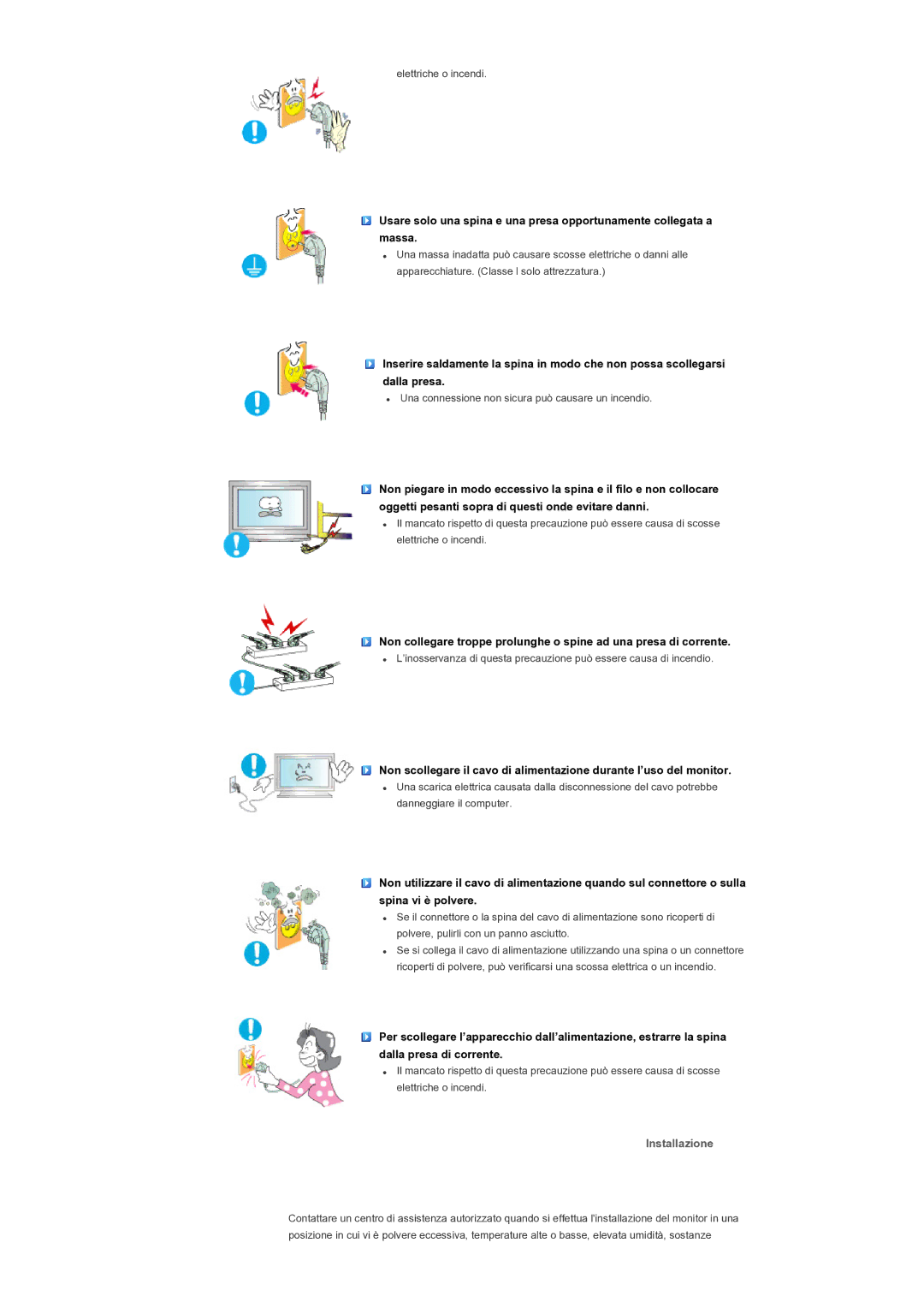 Samsung LH82TCTMBC/EN manual Installazione 