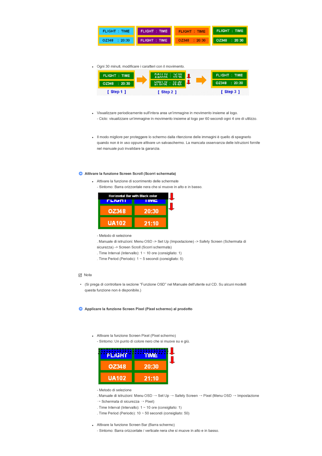 Samsung LH82TCTMBC/EN manual Applicare la funzione Screen Pixel Pixel schermo al prodotto 