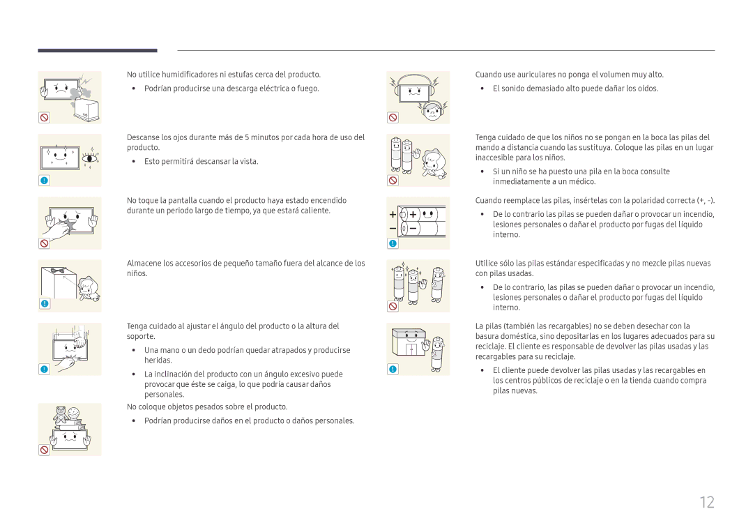 Samsung LH85OHFPLBC/EN manual Podrían producirse daños en el producto o daños personales 