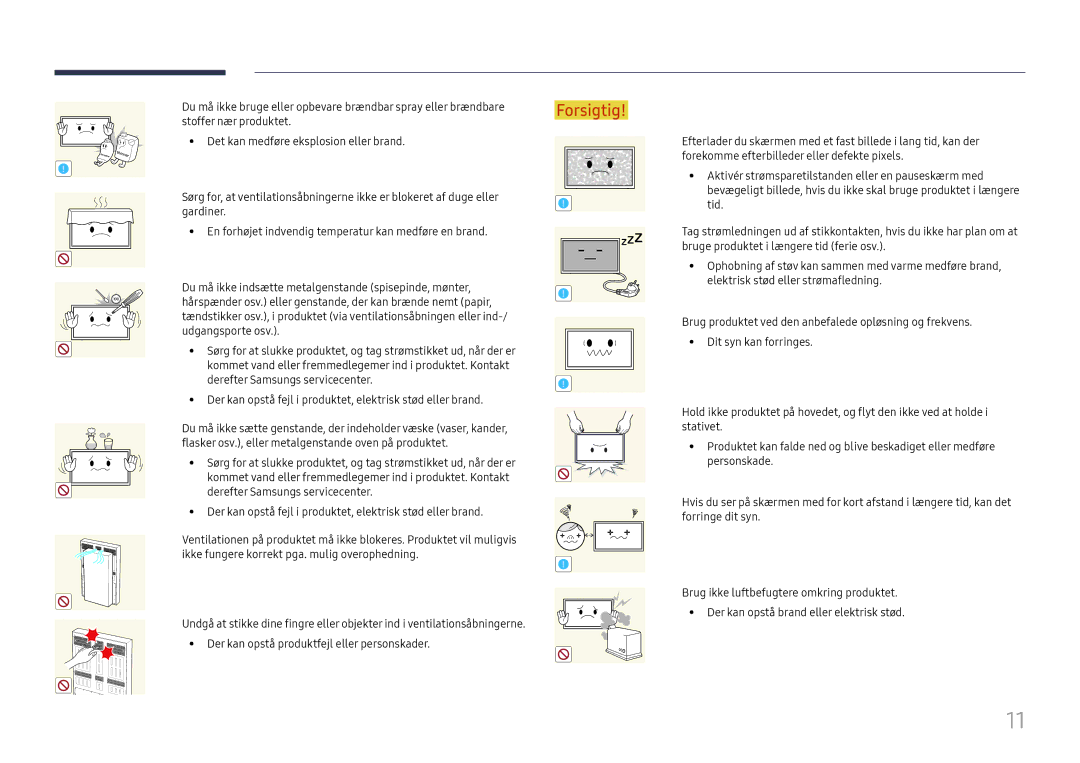 Samsung LH85OHFPLBC/EN manual Udgangsporte osv 