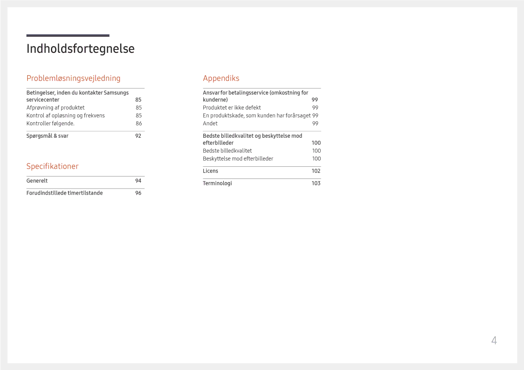 Samsung LH85OHFPLBC/EN manual Specifikationer 