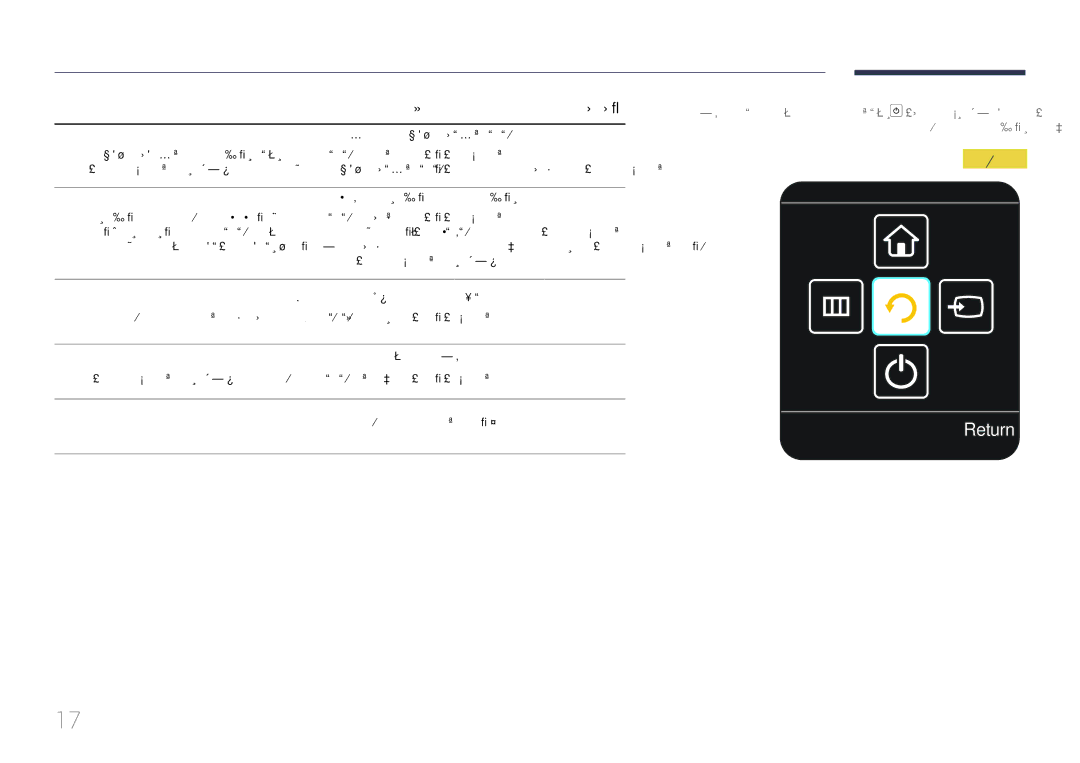 Samsung LH85QMDPLGC/UE, LH85QMDPLGC/EN, LH85QMDPLGC/NG manual Return, فصو لا رارزلأا, Power Off 