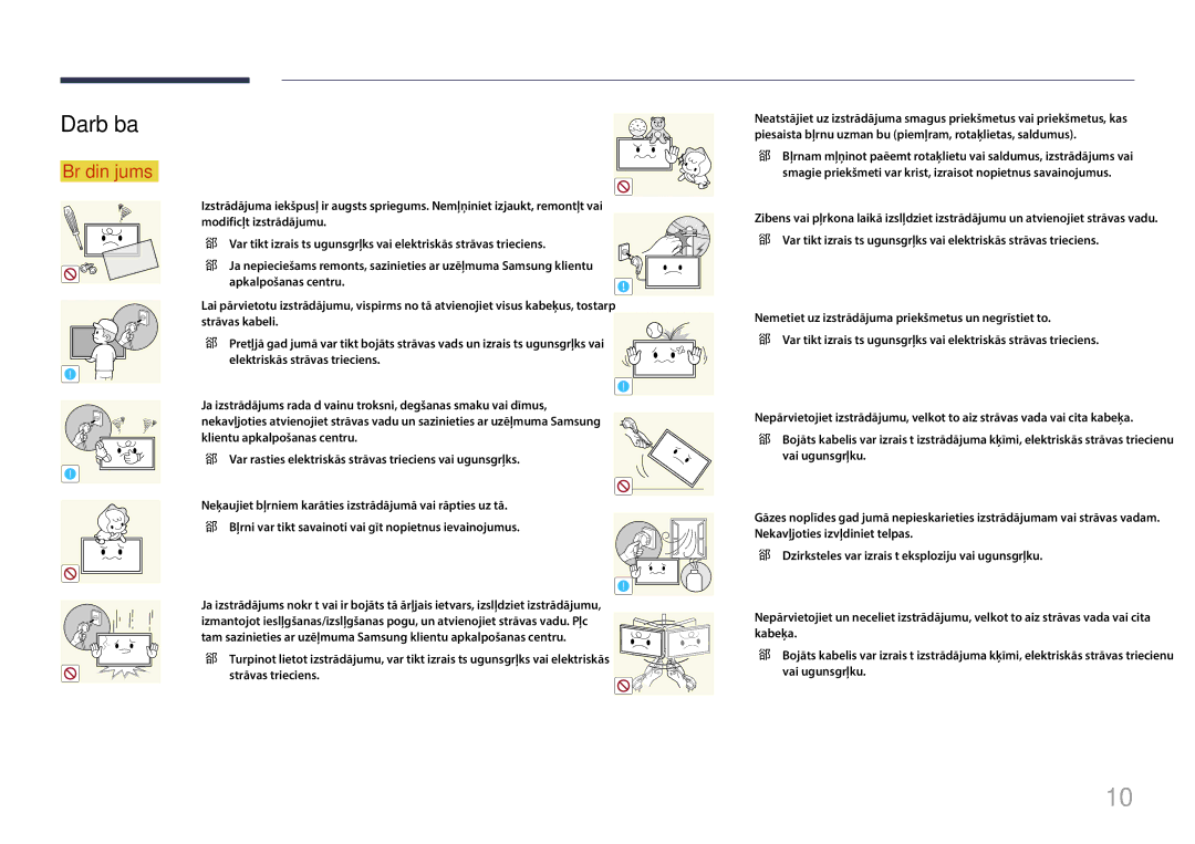 Samsung LH85QMDPLGC/EN, LH85QMDRTBC/EN manual Darbība 