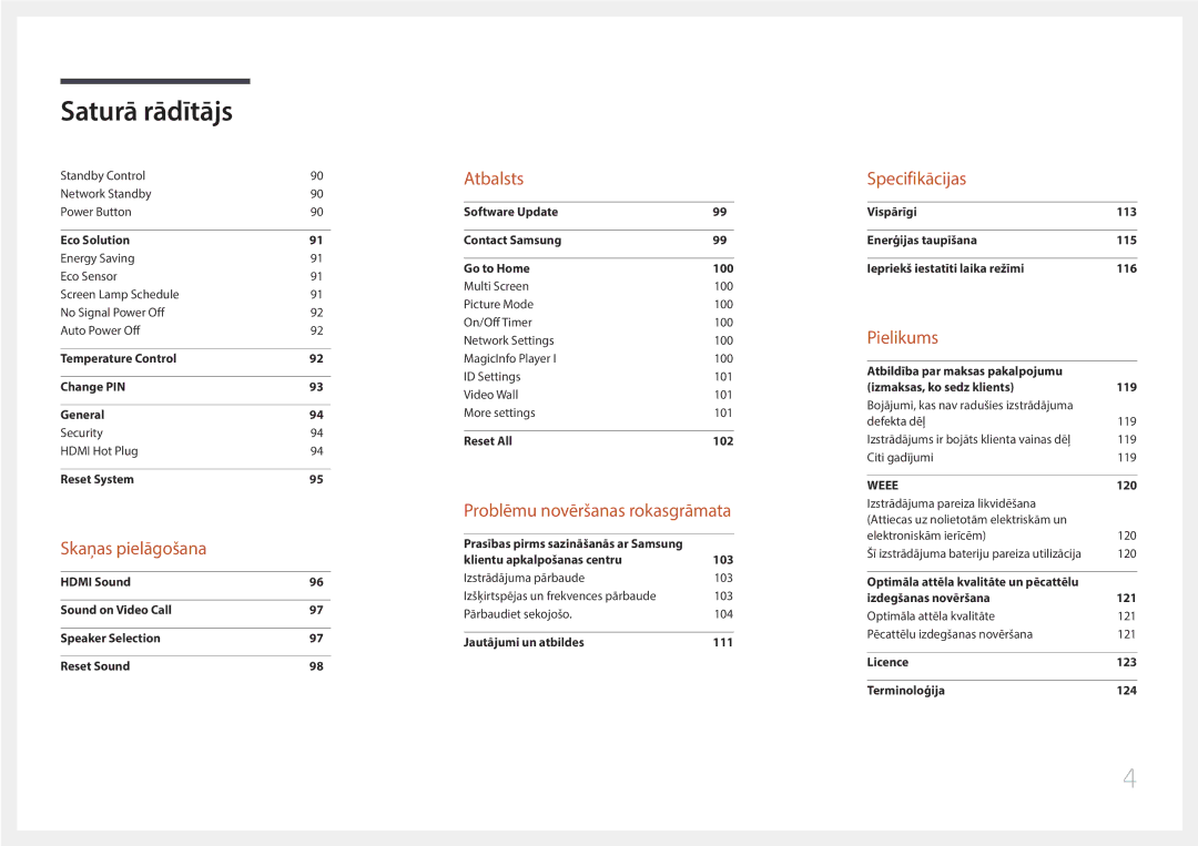 Samsung LH85QMDPLGC/EN, LH85QMDRTBC/EN manual Skaņas pielāgošana 