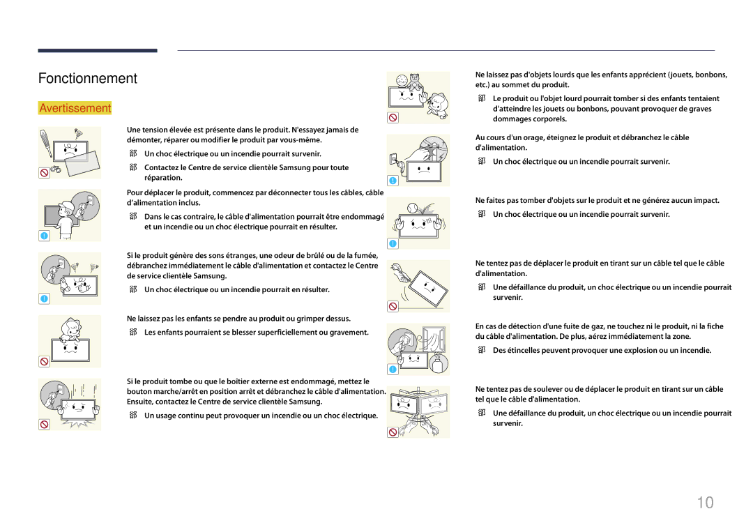 Samsung LH85QMDPLGC/EN manual Fonctionnement 