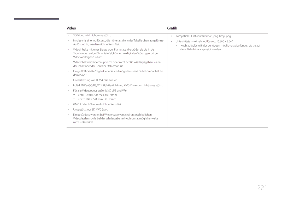 Samsung LH95MECPLBC/EN manual 221, Video 