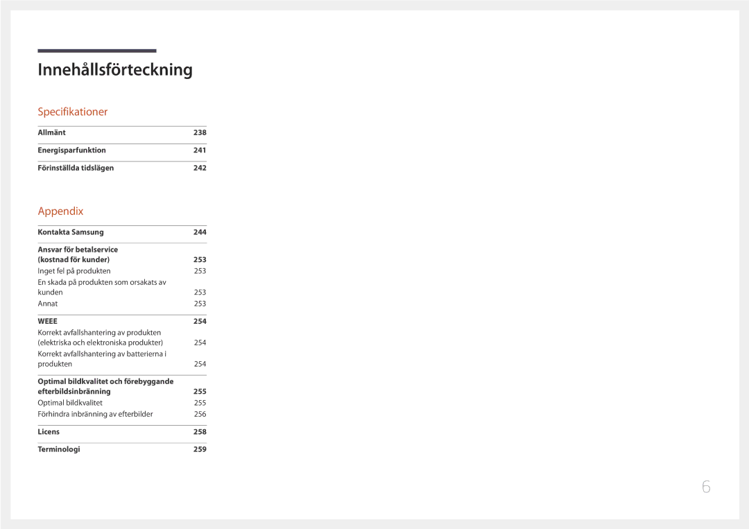 Samsung LH95MECPLBC/EN manual Specifikationer 