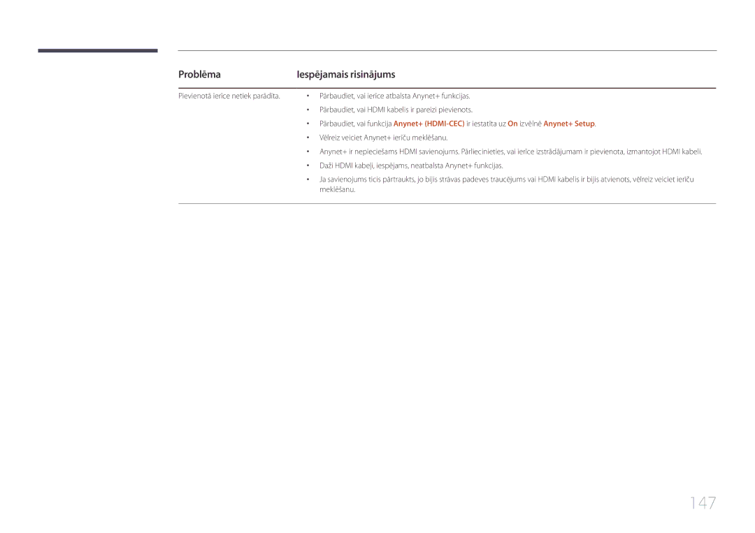 Samsung LH95MECPLBC/EN manual 147 