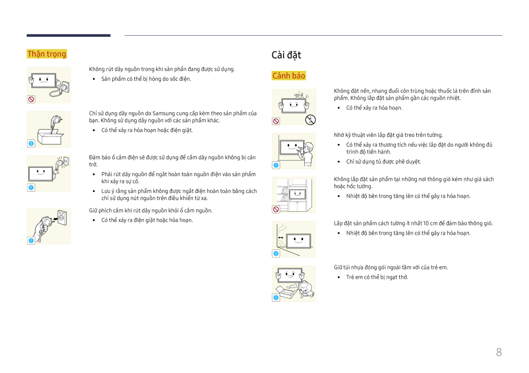 Samsung LH98QMFPLGC/XV, LH98QMFPBGC/XV, LH75QMFPLGC/XV manual Cài đăt 