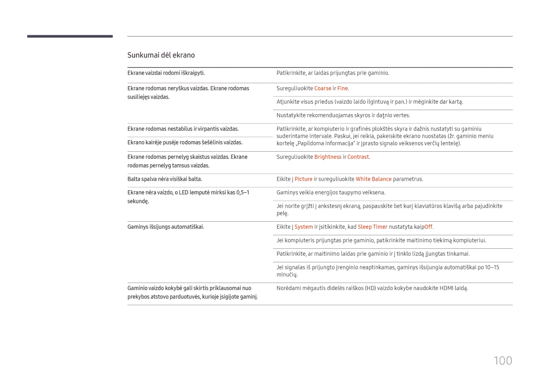 Samsung LH98QMFPLGC/EN, LH75QMFPLGC/EN manual 100 