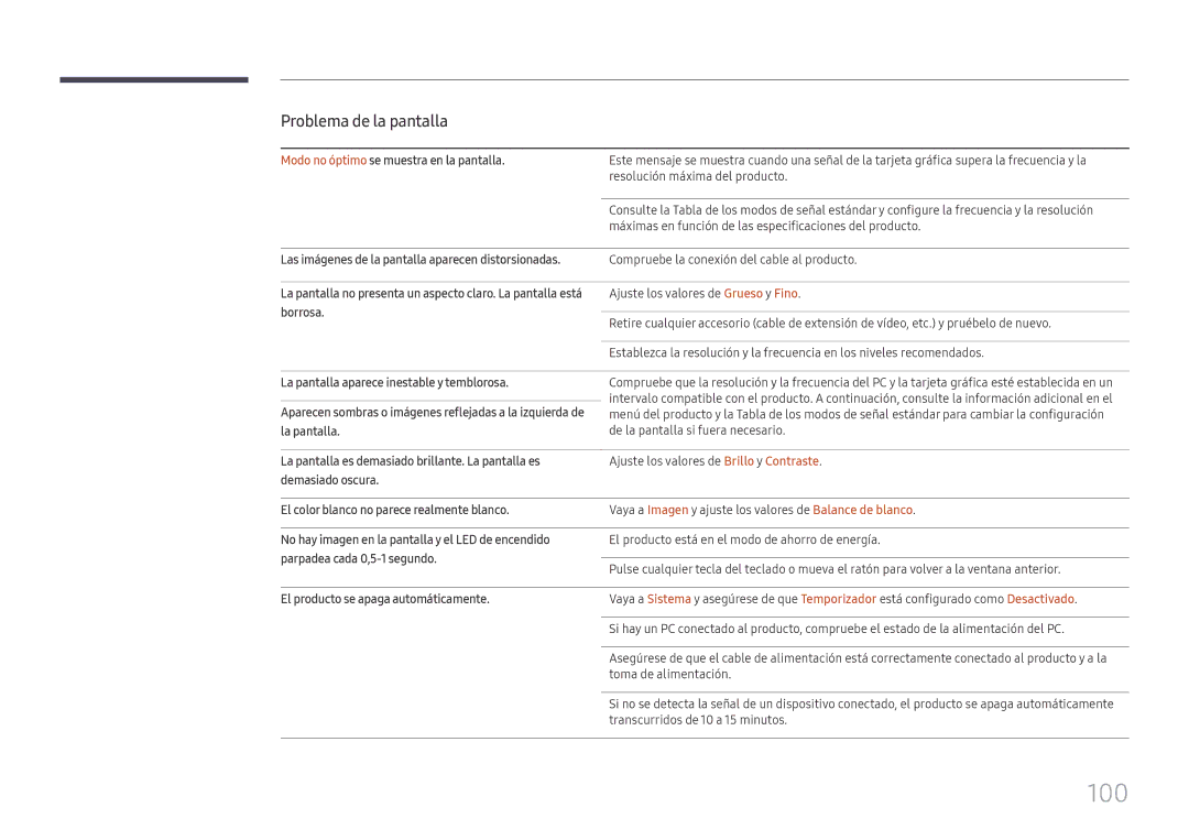 Samsung LH98QMFPBGC/EN, LH98QMFPLGC/EN, LH75QMFPLGC/EN manual 100 