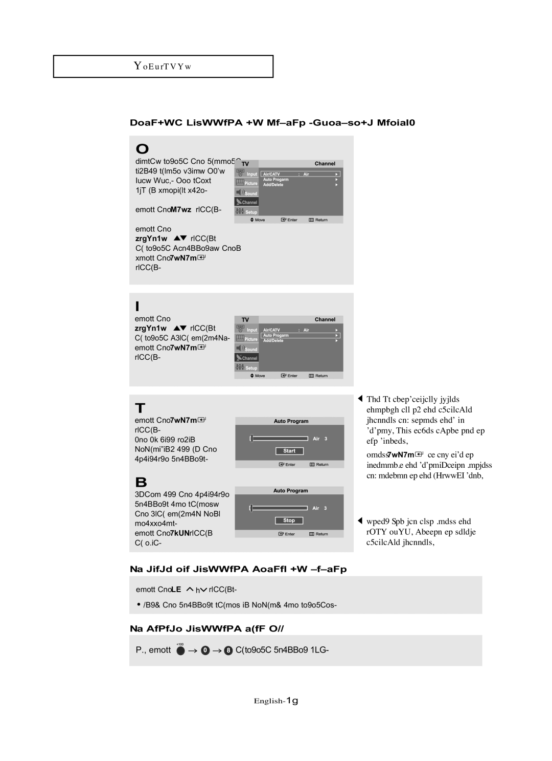 Samsung LN-R1742 manual Storing Channels in Memory Automatic Method, To check the channels stored in memory 