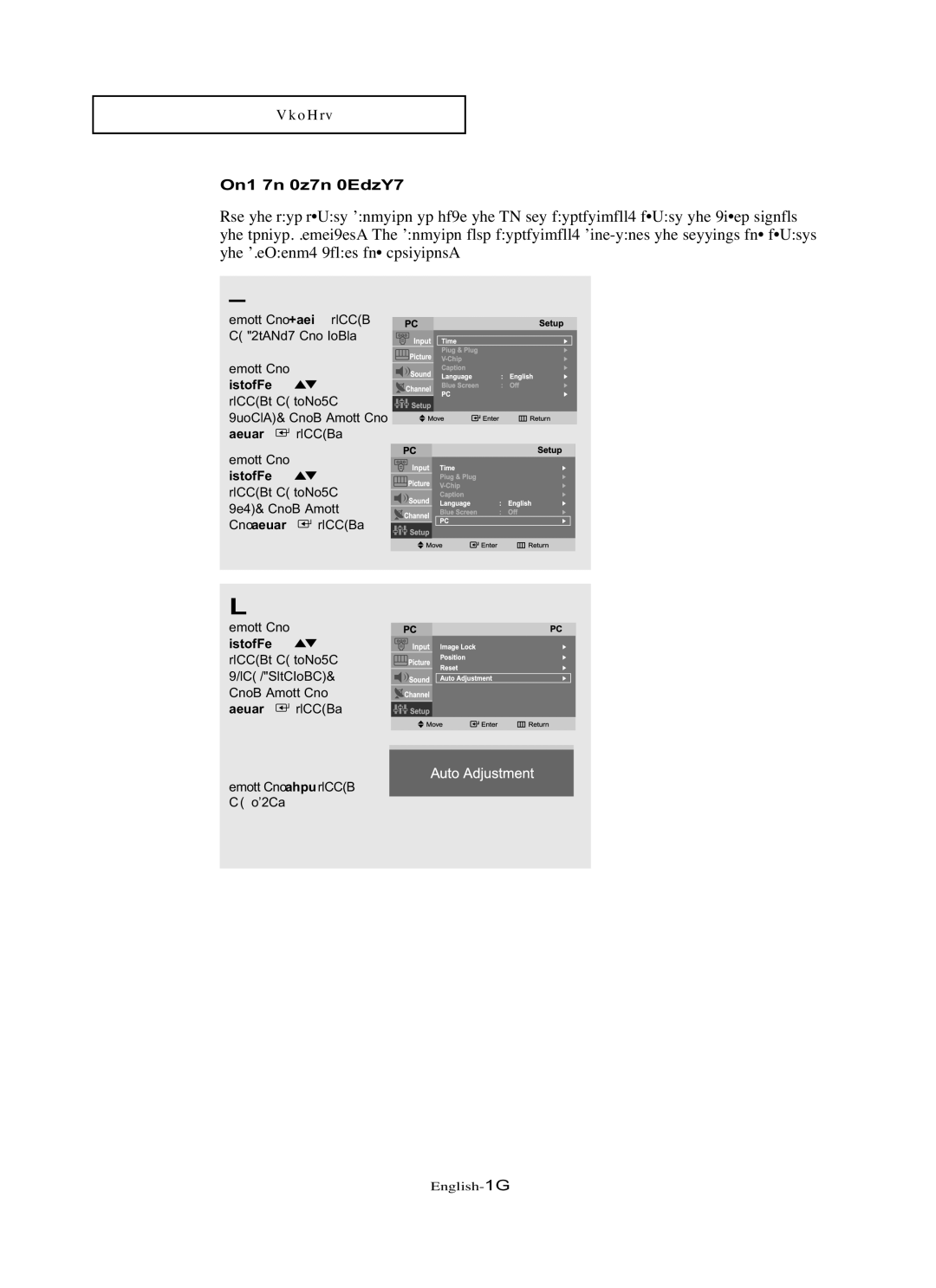 Samsung LN-R1742 manual How to Auto Adjust 