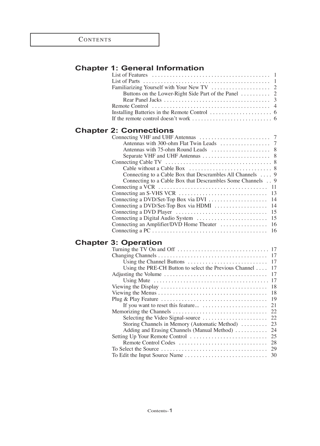 Samsung LN-R377D manual General Information 