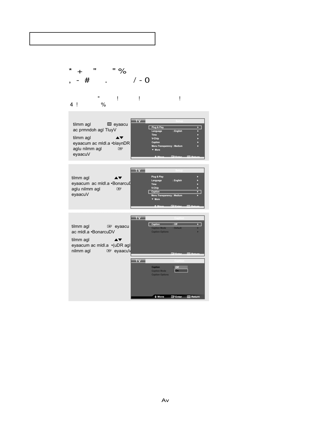 Samsung LN-R377D manual Viewing Closed Captions On-Screen Text Messages Analog 