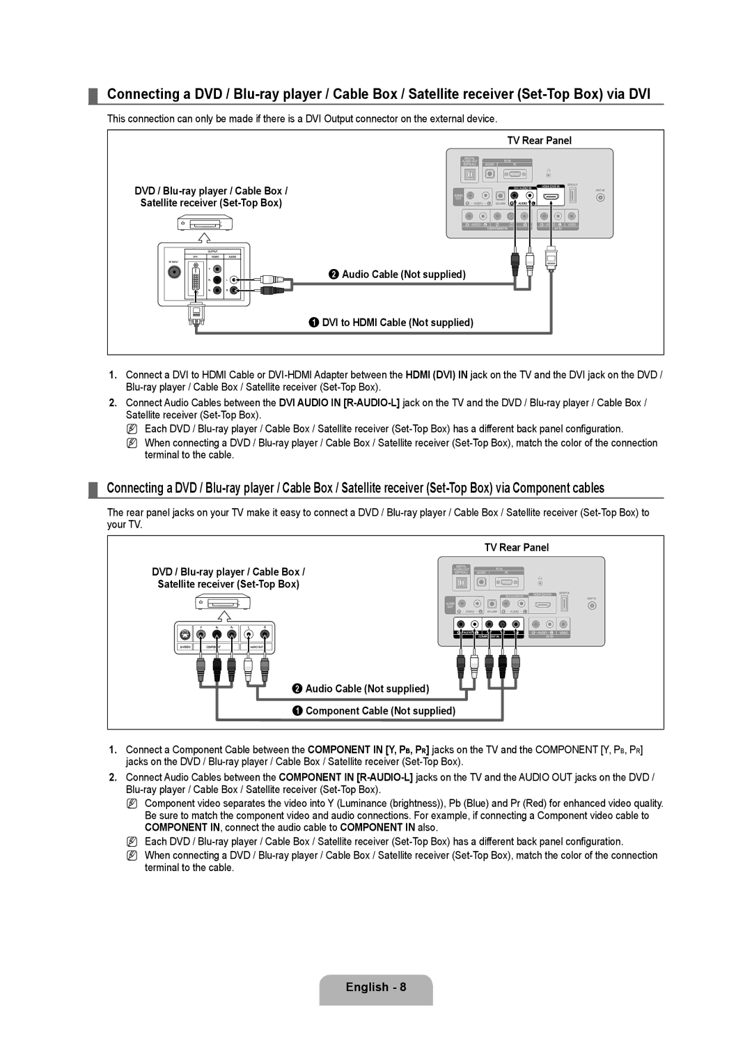 Samsung LN19B650T6D, LN22B650T6D user manual English 