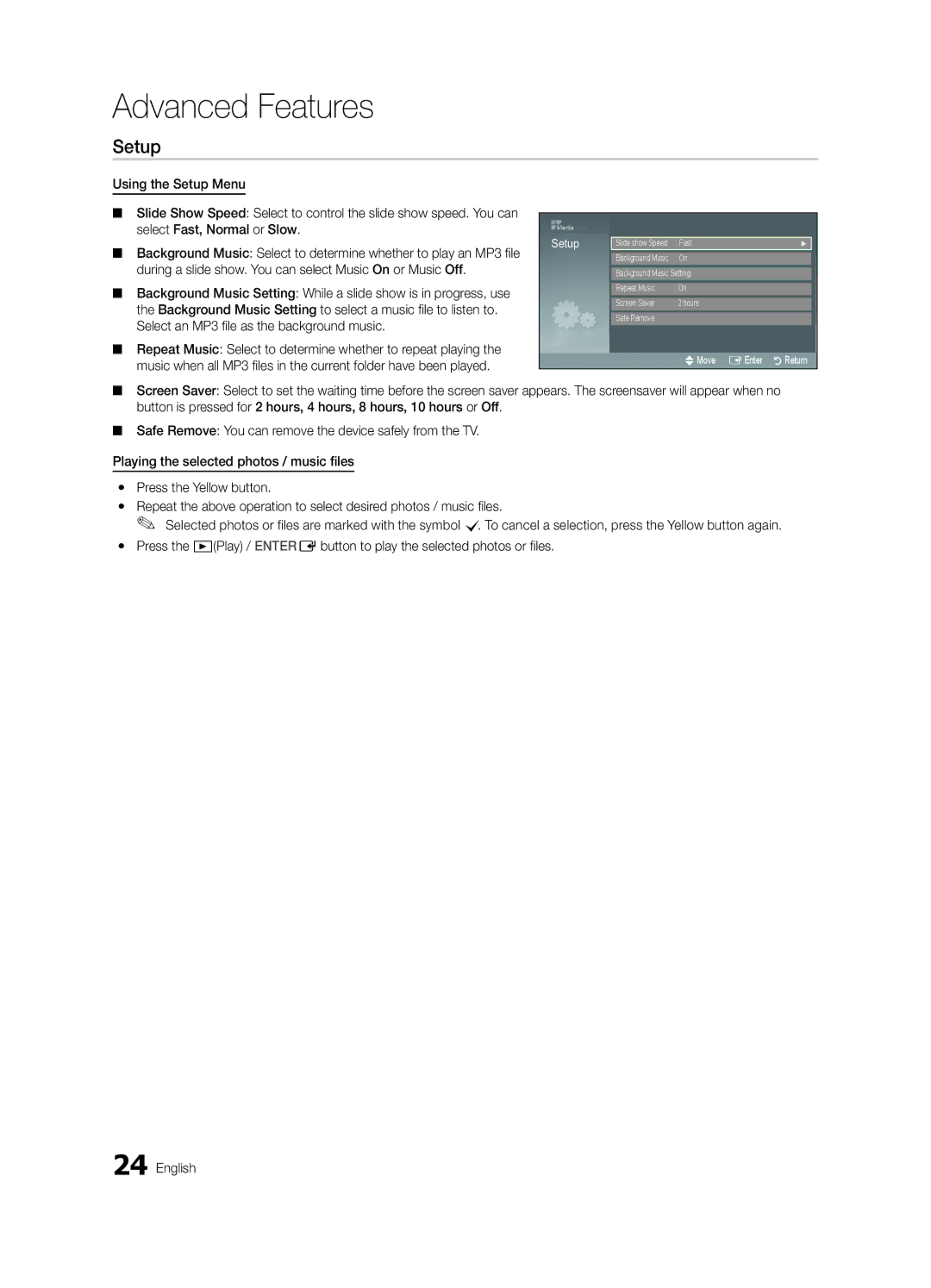 Samsung LN19C450, LN22C450 user manual Setup 