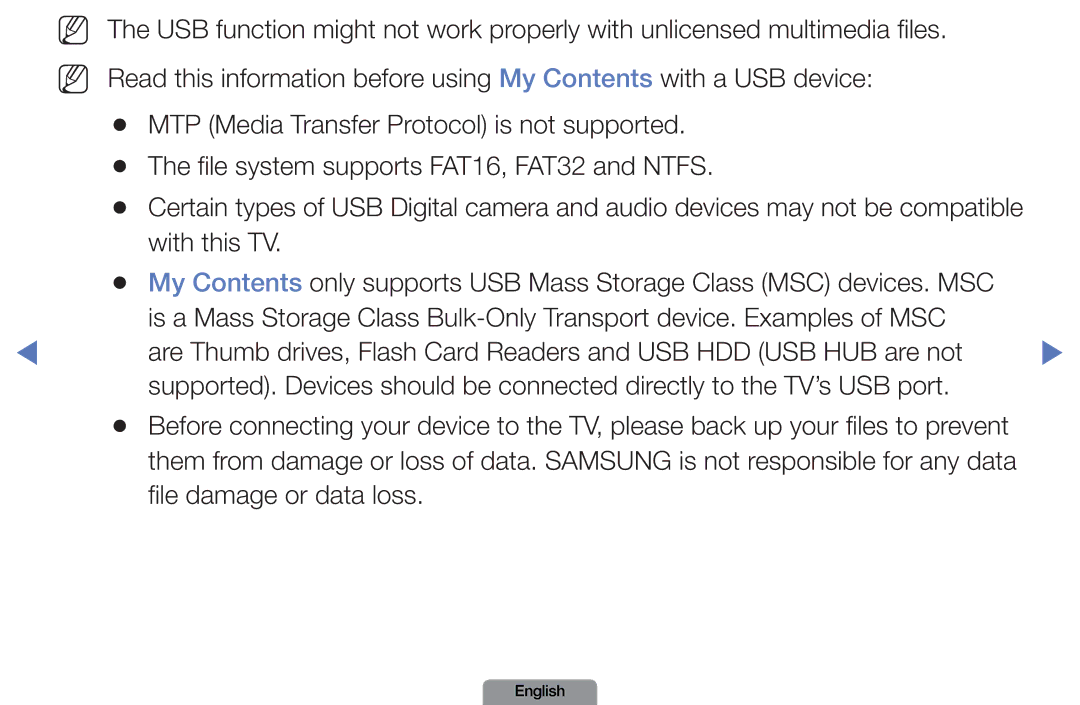 Samsung LN26D450, LN37D550 manual English 