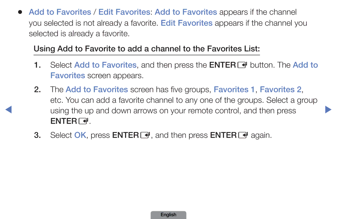 Samsung LN26D450, LN37D550 manual Select OK, press ENTERE, and then press Entere again 