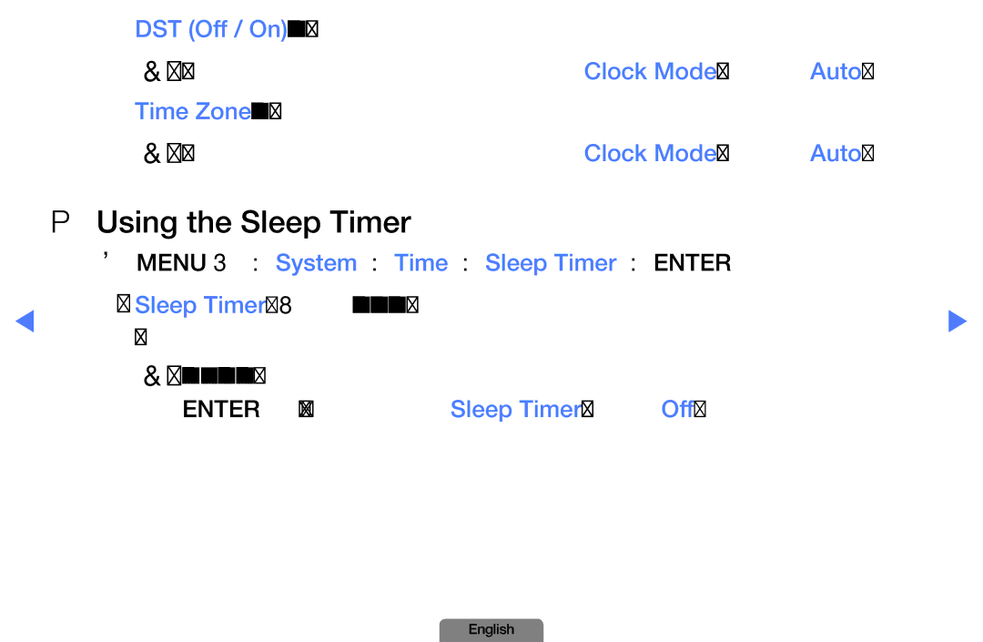 Samsung LN37D550, LN26D450 manual Using the Sleep Timer, OOMENUm → System → Time → Sleep Timer → Entere 