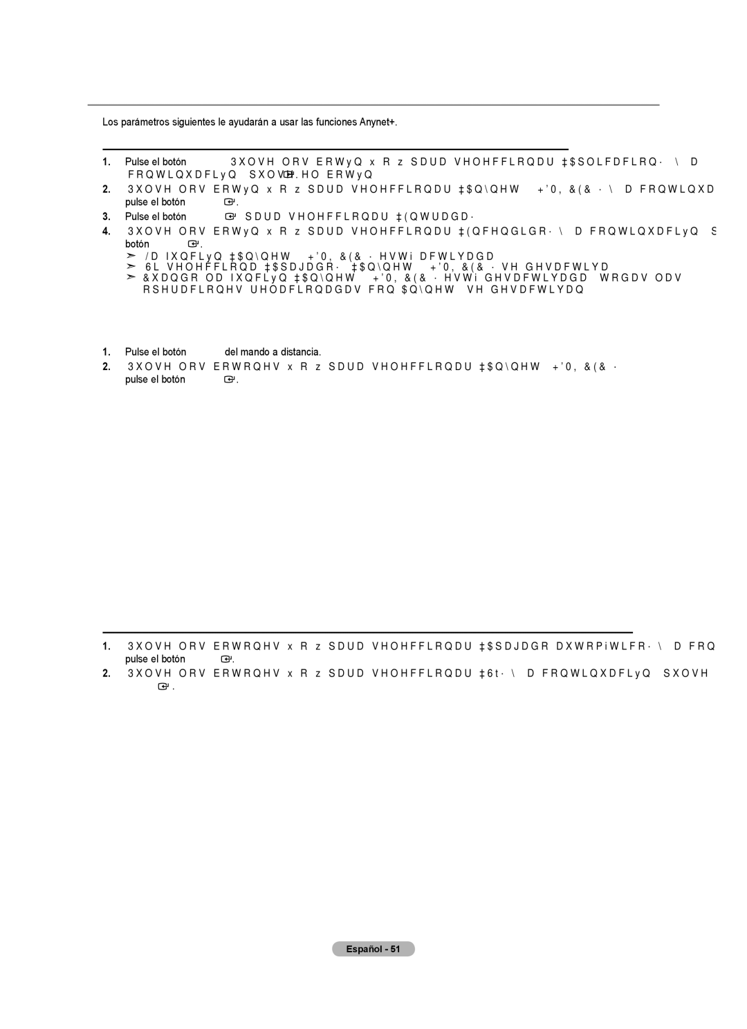 Samsung LN32A450C1 user manual Configuración de Anynet+, Mover Ingresar Regresar 