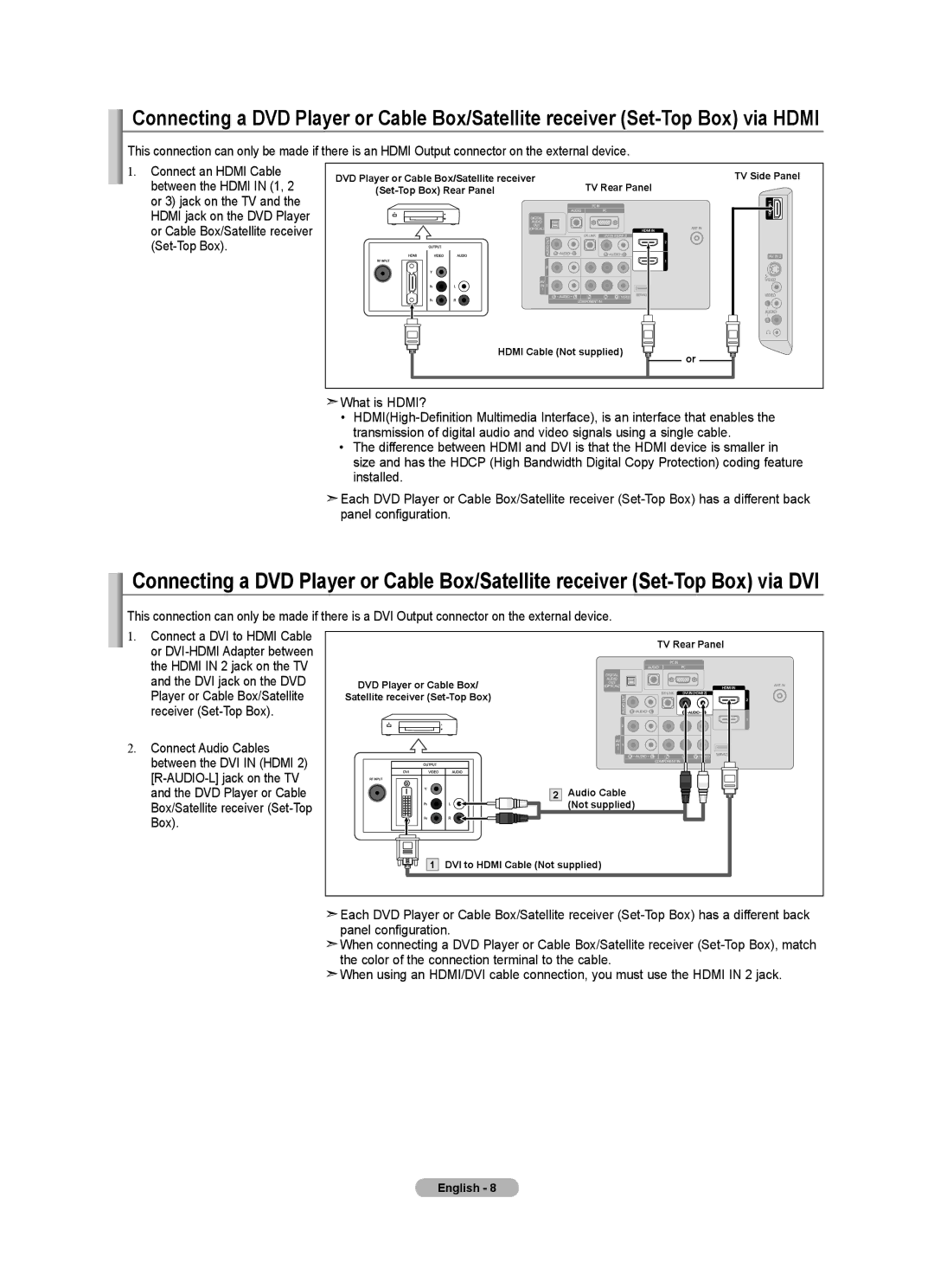 Samsung LN32A540P2D user manual English 