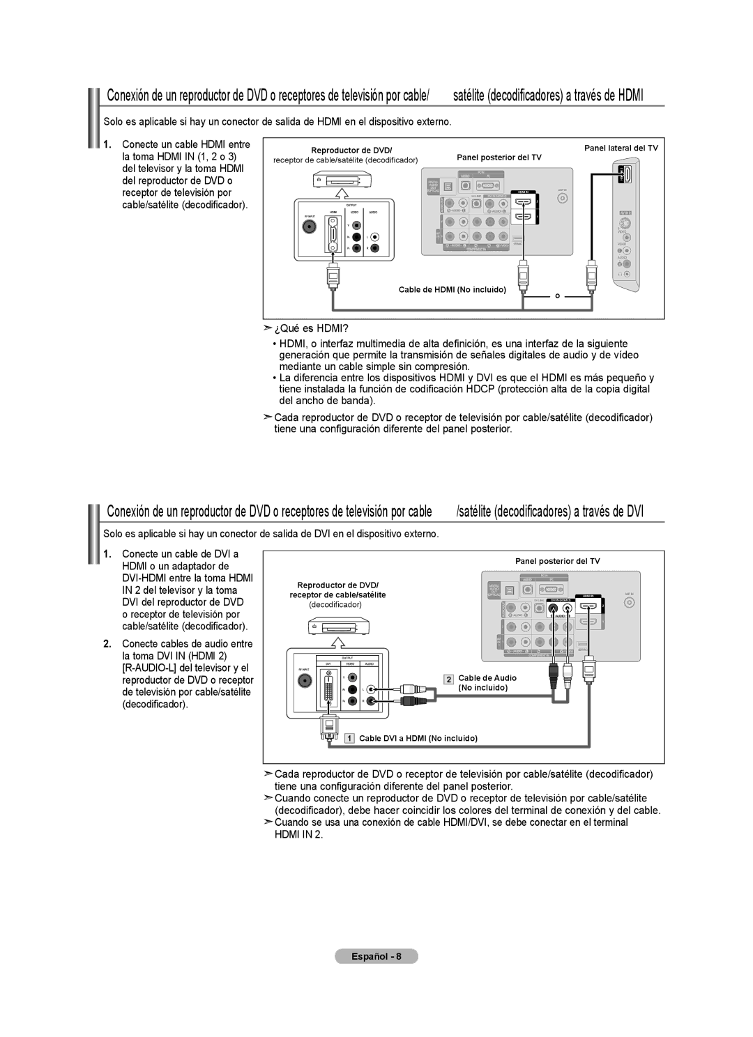 Samsung LN32A540P2D user manual Español  