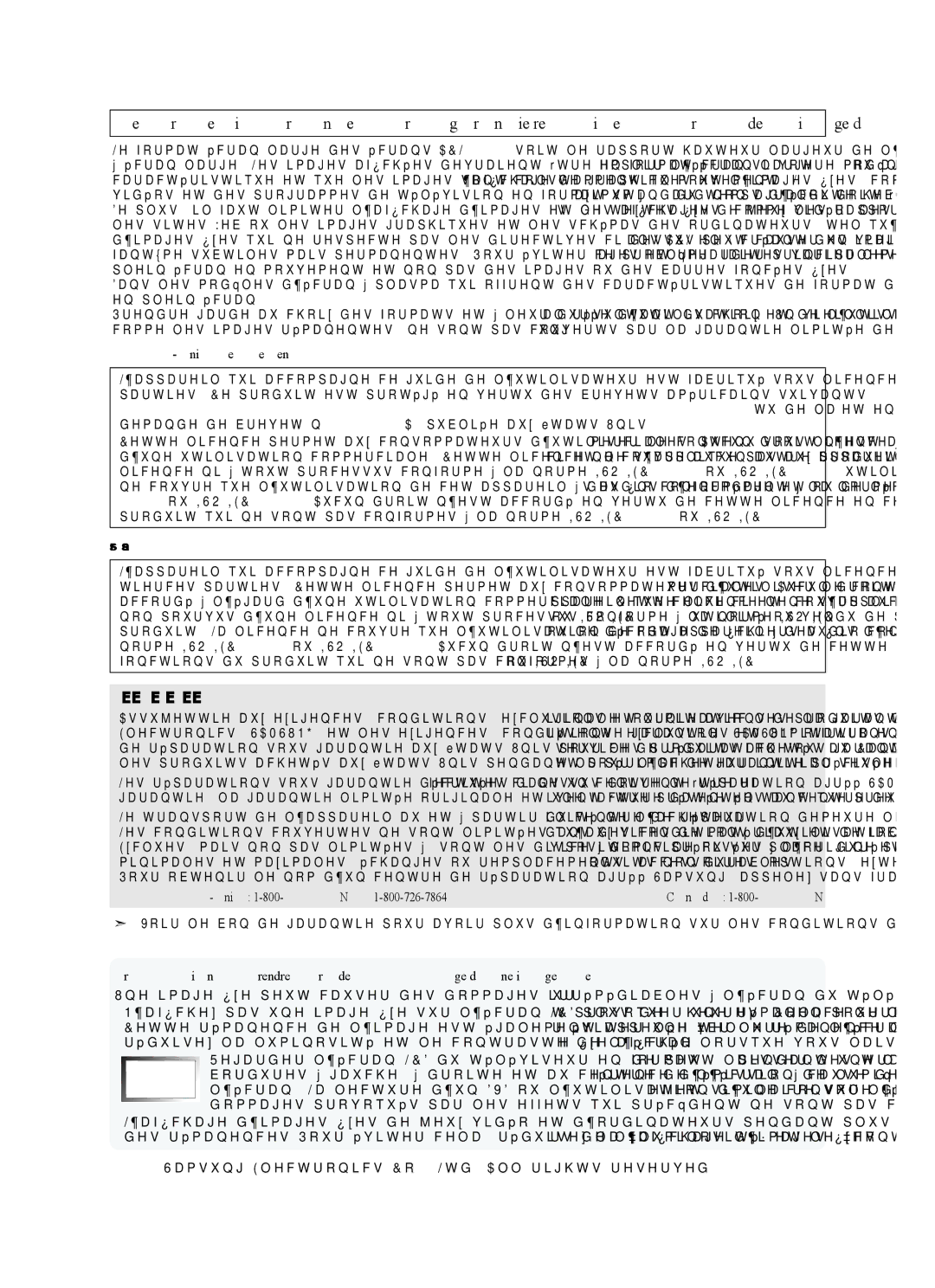 Samsung LN40A630M1F user manual États-Unis seulement, Autres pays, Aux États-Unis 1-800-SAMSUNG 