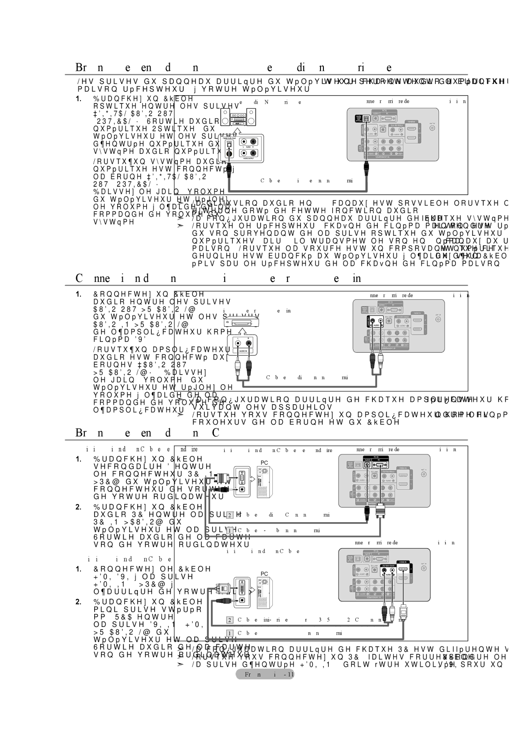 Samsung LN40A630M1F user manual Branchement d’un système audio numérique, Connexion d’un amplificateur/home cinéma DVD 