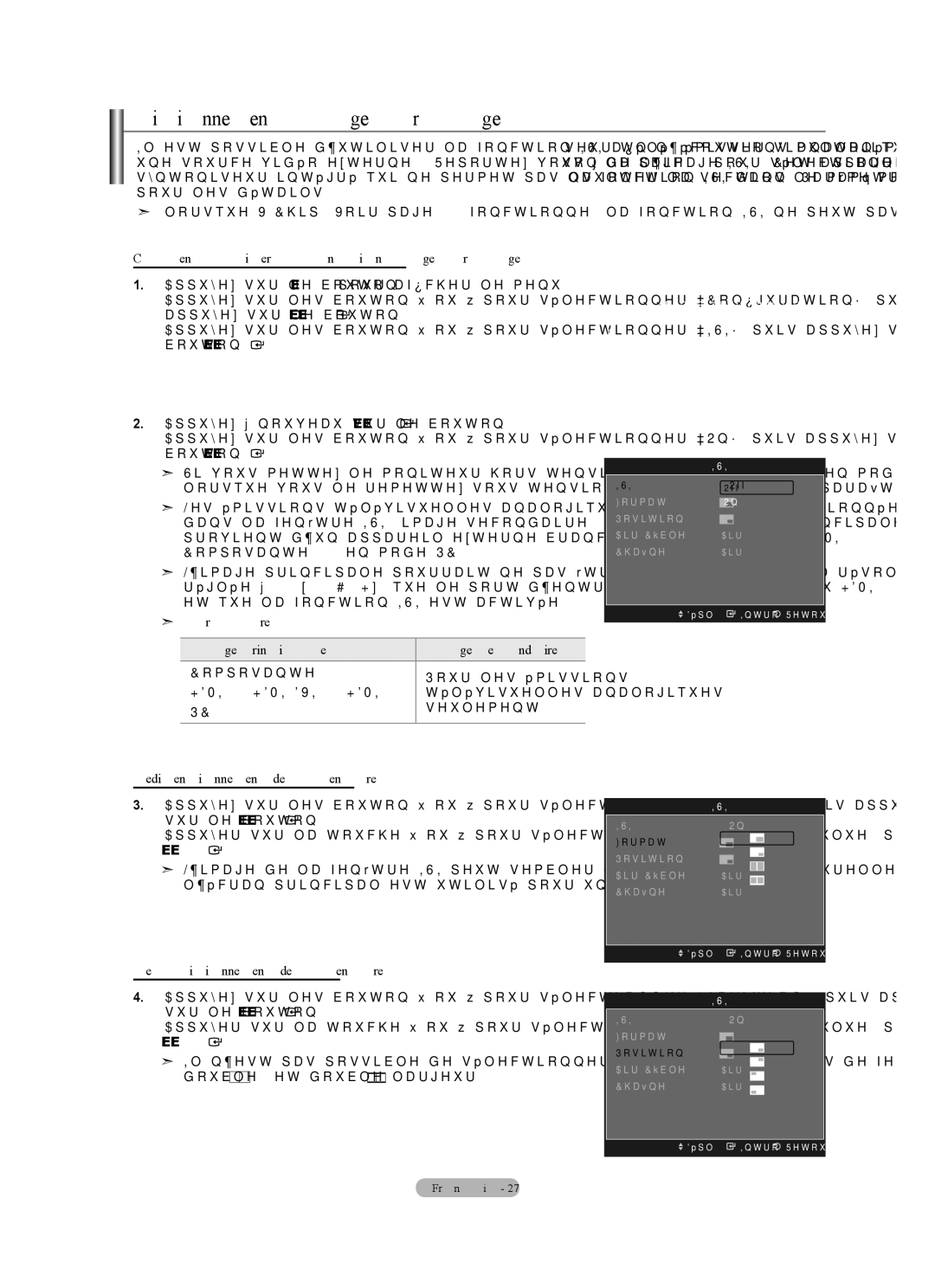 Samsung LN40A630M1F user manual Visionnement Image sur Image, Comment activer la fonction Image sur Image 