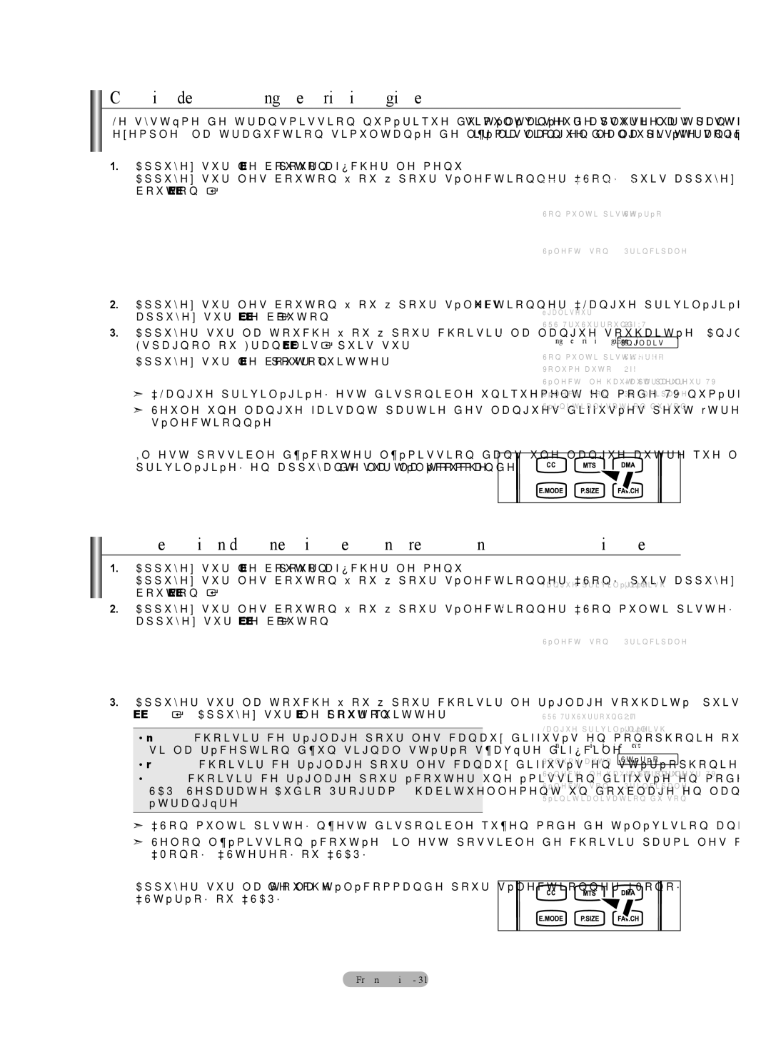 Samsung LN40A630M1F user manual Choix de la langue privilégiée, Appuyez sur le bouton Enter, Langue privilégiée English 