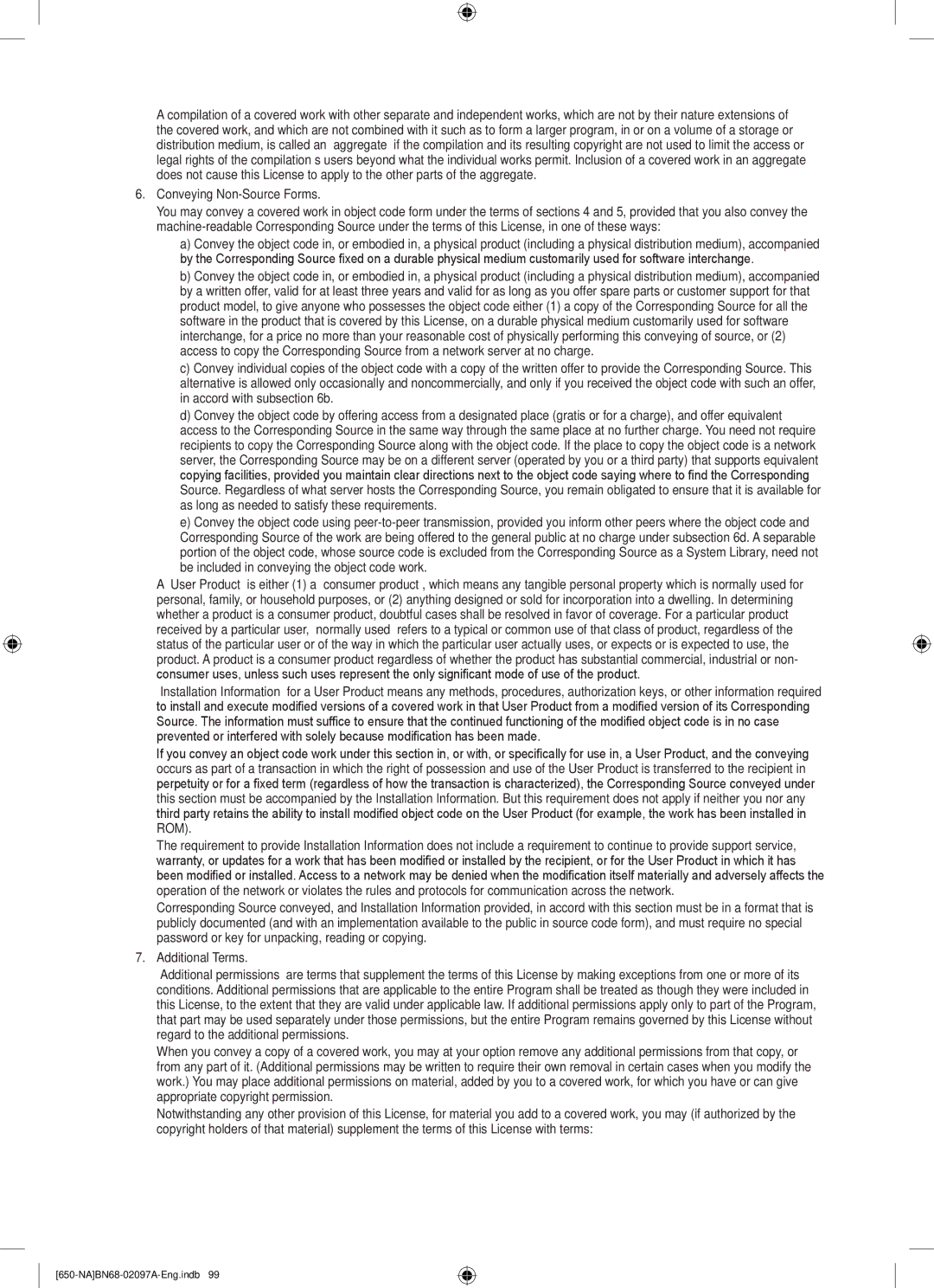 Samsung LN46B60, LN40B60 user manual Conveying Non-Source Forms 