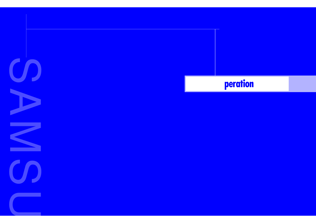 Samsung LN437W instruction manual Operation 