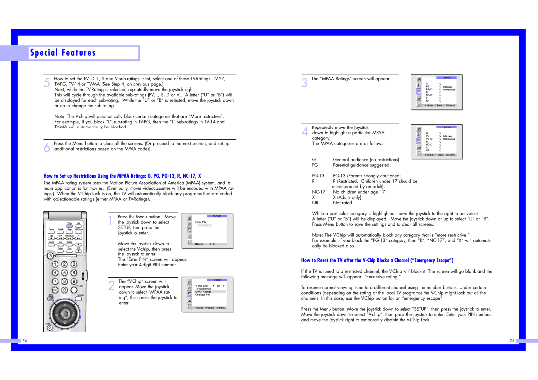 Samsung LN437W instruction manual Parental guidance suggested 