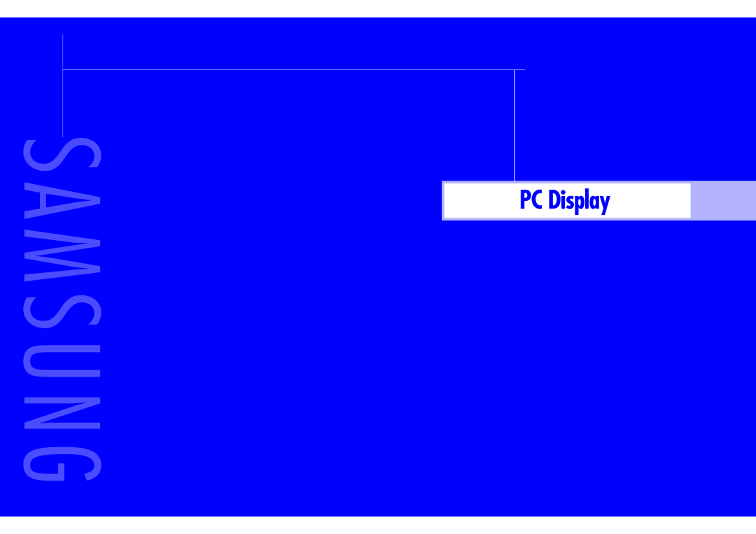 Samsung LN437W instruction manual PC Display 